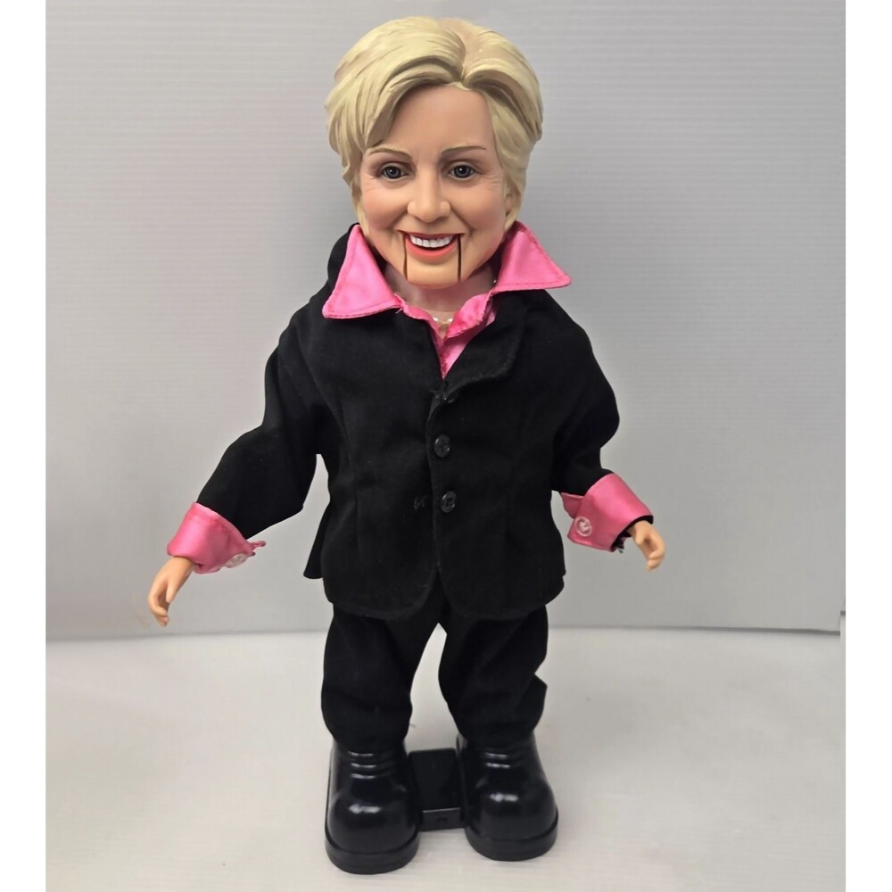 Hillary Clinton Boogie Diva Singing Dancing Doll Ventriloquist Style Gemmy 2008
